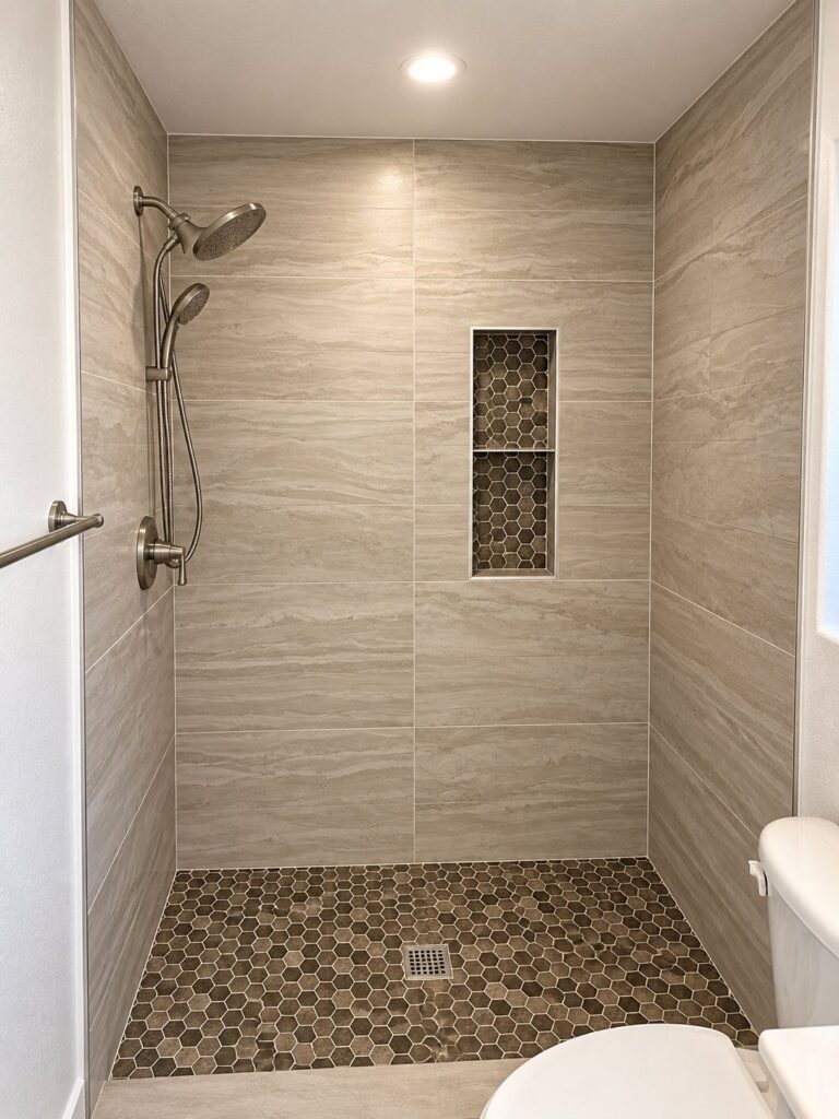 After: Fiberglass Shower Replacement