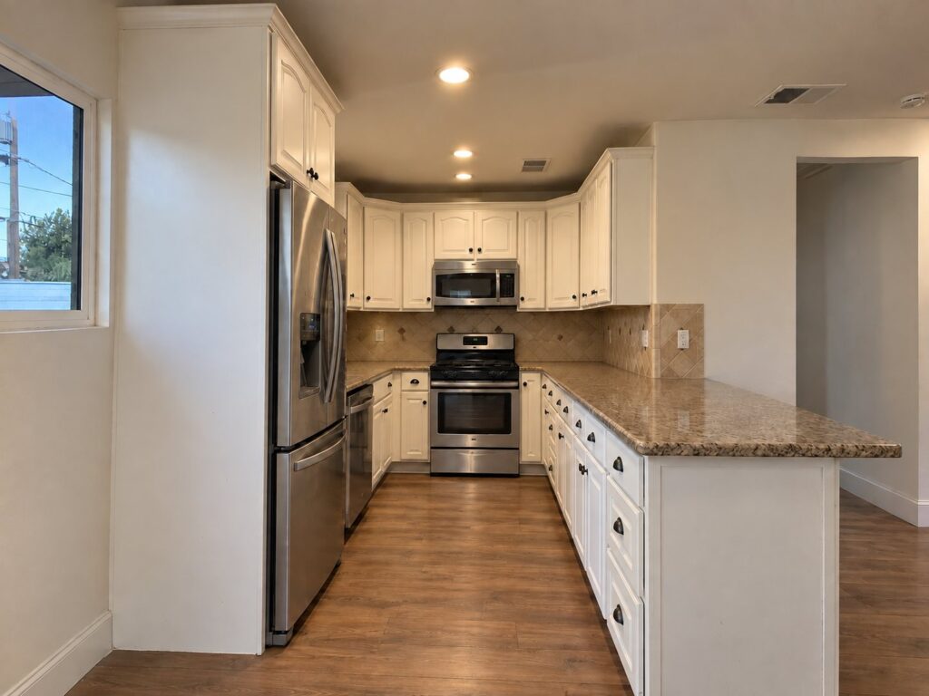 Before: Navy Kitchen Makeover