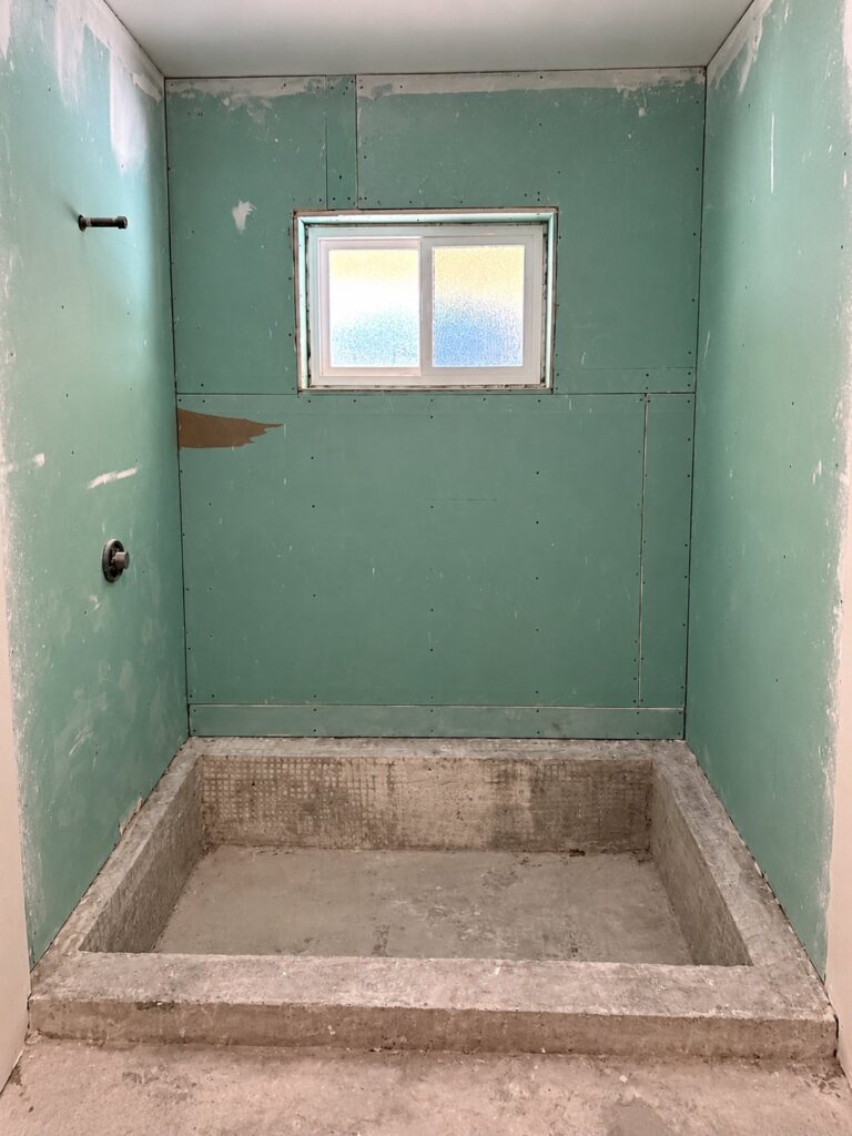 Before: Walk-In Shower Build