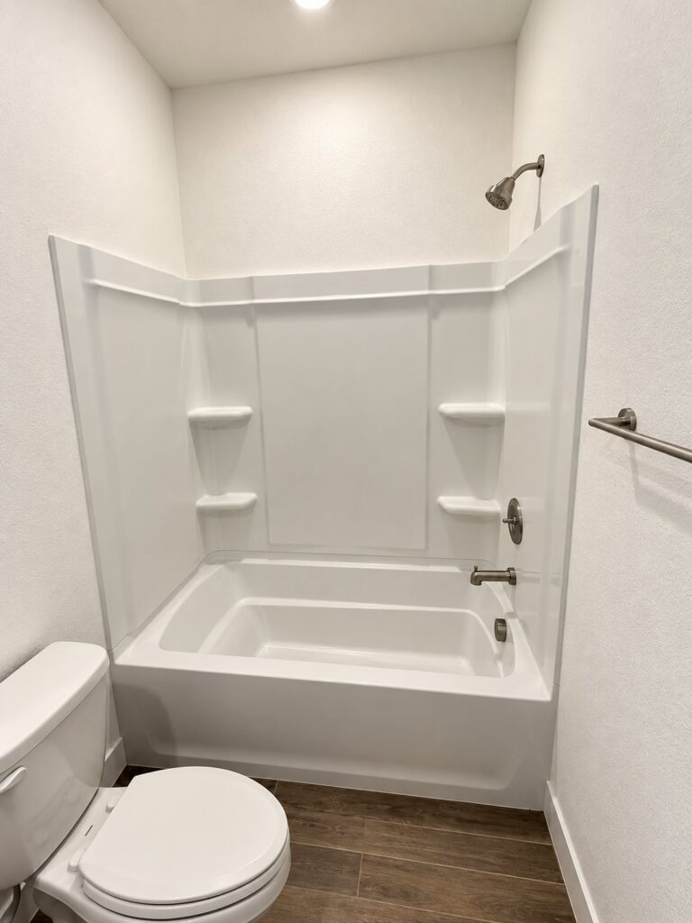 Before: Tub Surround to Tiled Shower