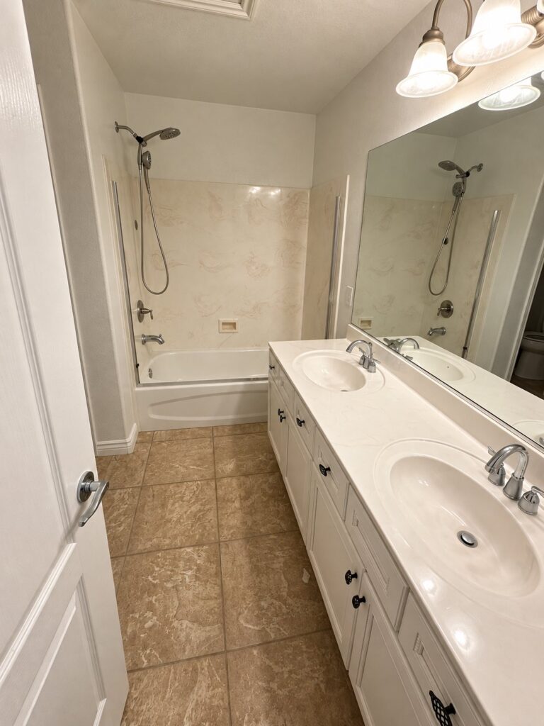 Before: Tub-to-Shower Conversion