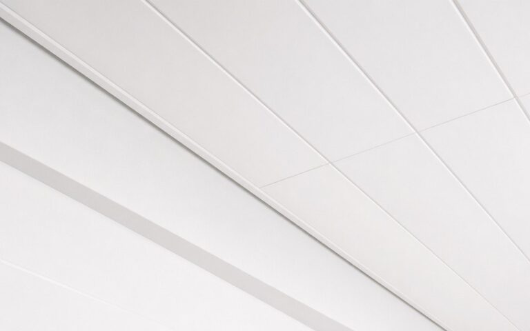 White PVC ceiling panels