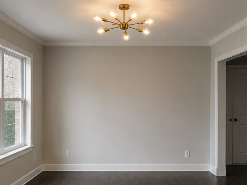 Charcoal Accent Wall - before