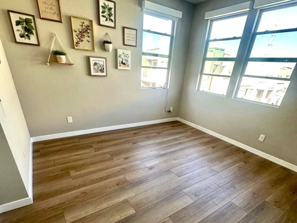 After: Bedroom Flooring