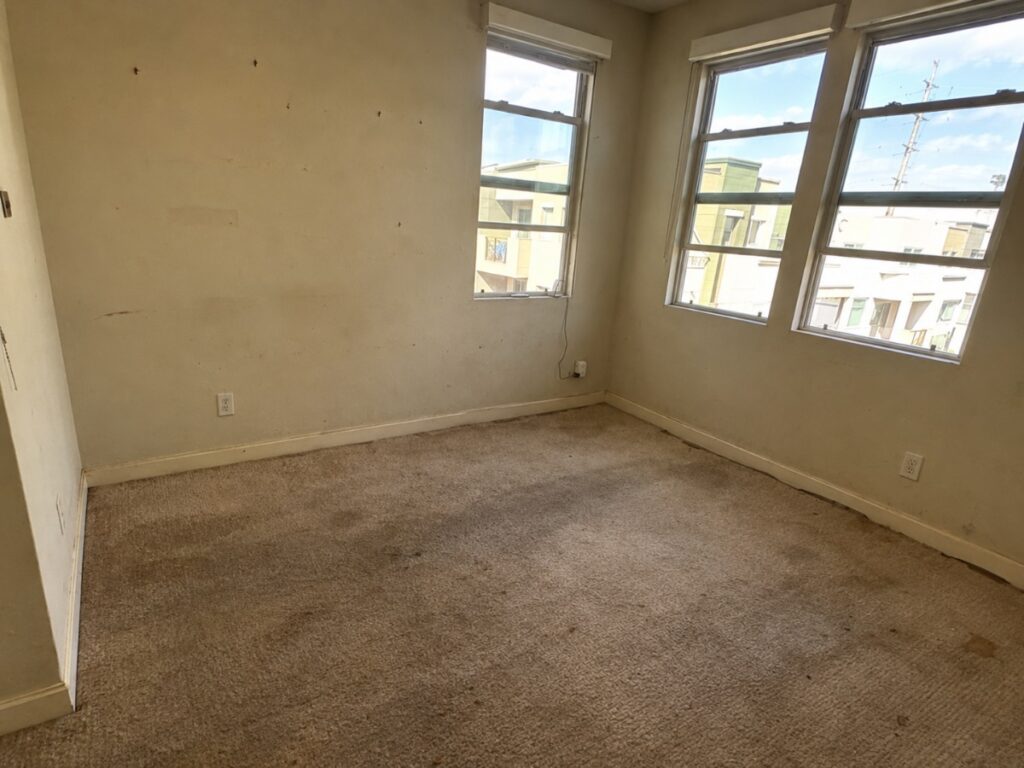 Before: Bedroom Flooring
