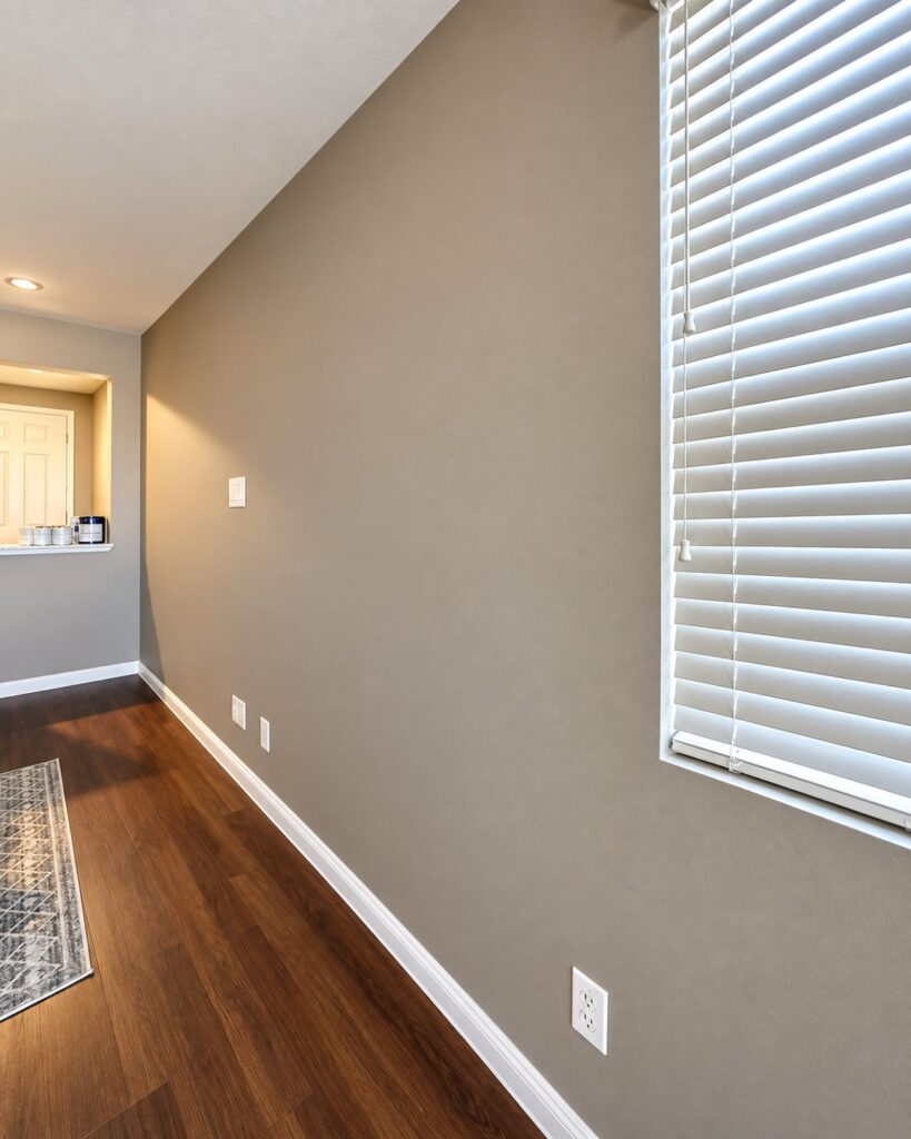 Room painted warm greige